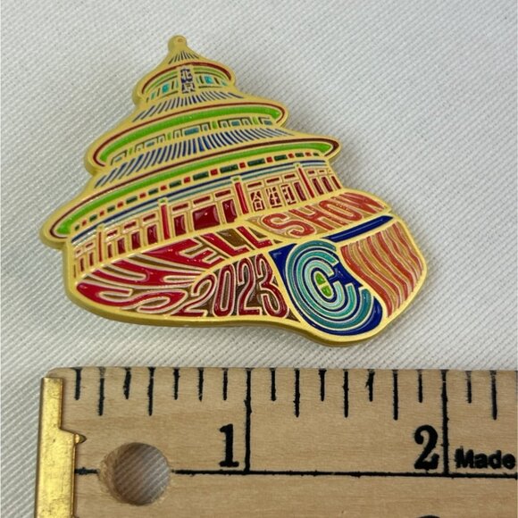 Conchologists City Club Shell Show 2023 Enamel Pin Collectible Pagoda - Picture 5 of 6